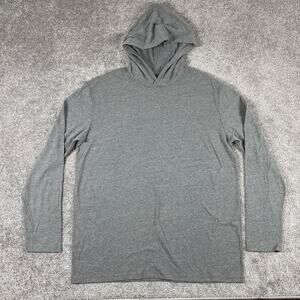 True Classic Hoodie Mens Extra Large Pullover Minimalist Cotton Blend Gray